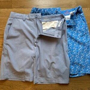 2 pairs Vineyard Vines Boys Performance Shorts Size: 12